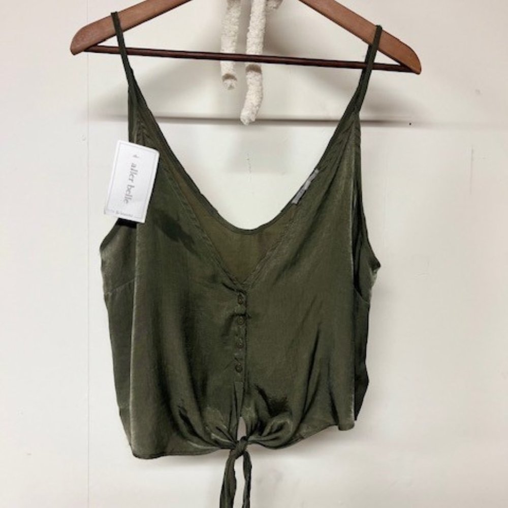 Women's Button /tie front tank top